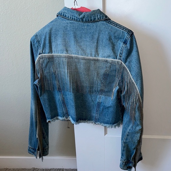 Fringe Denim Jacket - Picture 2 of 4